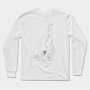 Yoga Sketch Art Long Sleeve T-Shirt